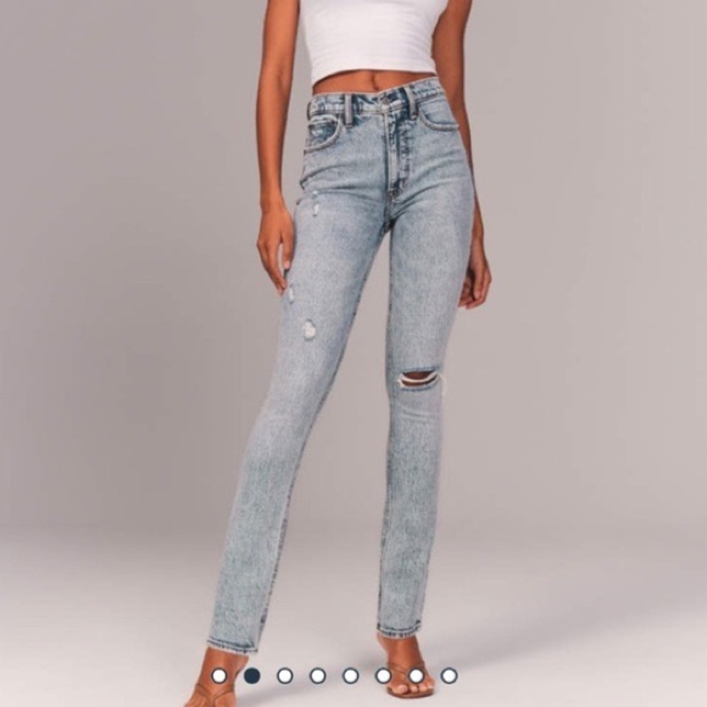 Abercrombie and Fitch 90s skinny high rise jeans